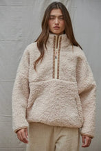 Load image into Gallery viewer, Blush Cloud Half Zip Pullover - Blush Brown (Style L8817)
