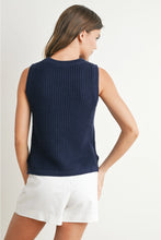 Load image into Gallery viewer, Flag Tank Sweatshirt - Navy (BMW7749)
