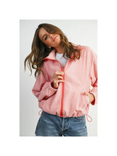 Load image into Gallery viewer, Striped Windbreaker Jacket - Brown/White - Red/White (BMJ7991)
