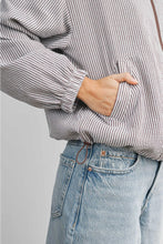 Load image into Gallery viewer, Striped Windbreaker Jacket - Brown/White - Red/White (BMJ7991)
