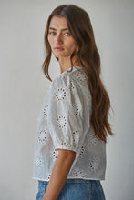 Load image into Gallery viewer, Alexie EYelet Top - Ivory (Style L9272)
