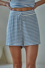 Load image into Gallery viewer, Alexys Shorts - Ivory/Blue Stripe (Style L9465B)
