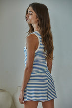 Load image into Gallery viewer, Alexys Tank - Ivory/Blue Stripe (Style L9465T)
