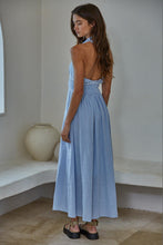 Load image into Gallery viewer, Calla Halter Midi Dress - Light Blue (Style L9439)
