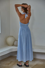 Load image into Gallery viewer, Calla Halter Midi Dress - Light Blue (Style L9439)
