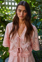 Load image into Gallery viewer, Dafne Eyelet Top - Pink (Style L9471T)
