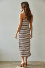 Load image into Gallery viewer, Marley Striped Midi -&nbsp; Chocolate / Natural
