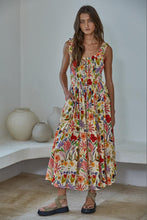 Load image into Gallery viewer, Palm Spring Midi Dress - Desert Tan Multi (Style L9342)
