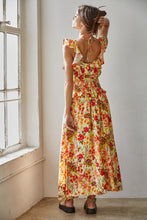 Load image into Gallery viewer, Sabine Floral Midi Dress - Yellow Multi (Style L9585)
