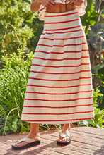 Load image into Gallery viewer, Sailor Flare Skirt - Red/Cream (Style # L9538B) or Navy/Cream (Style #L9538B)
