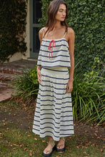 Load image into Gallery viewer, Sailor Flare Skirt - Red/Cream (Style # L9538B) or Navy/Cream (Style #L9538B)
