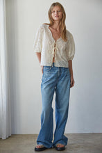 Load image into Gallery viewer, Alexie Eyelet Top - White - Cream (Style L9272)
