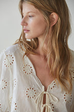 Load image into Gallery viewer, Alexie Eyelet Top - White - Cream (Style L9272)
