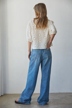 Load image into Gallery viewer, Alexie Eyelet Top - White - Cream (Style L9272)
