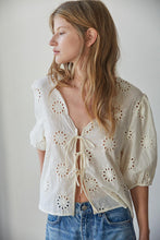 Load image into Gallery viewer, Alexie Eyelet Top - White - Cream (Style L9272)
