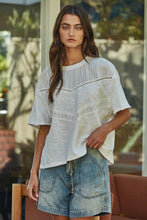 Load image into Gallery viewer, Narrative Top - Olive (Style L9784) - White
