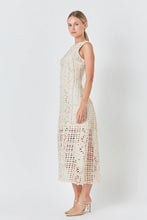 Load image into Gallery viewer, Textured Sleeveless Maxi Dress - Ivory
