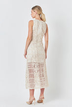 Load image into Gallery viewer, Textured Sleeveless Maxi Dress - Ivory
