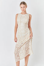 Load image into Gallery viewer, Textured Sleeveless Maxi Dress - Ivory
