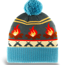 Load image into Gallery viewer, Northern Icons Beanie - Campfire - Floral Dog - Vintage Ski - Winter Ski

