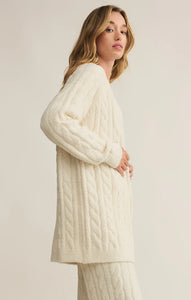 Cate Cable Knit Sweater - Sea Salt