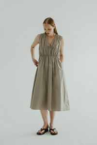 Cecilia Dress - Black (shown in Olive)