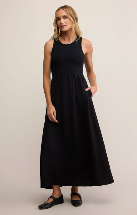 Charlotte Midi Dress - Black
