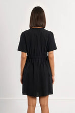 Load image into Gallery viewer, Cinch Waist Mini Dress - Black (ML73EP)
