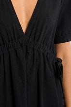 Load image into Gallery viewer, Cinch Waist Mini Dress - Black (ML73EP)
