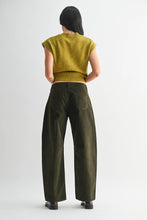 Load image into Gallery viewer, Corduroy Barrel Jeans - Dark Olive
