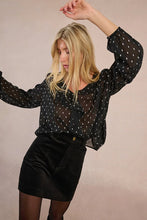 Load image into Gallery viewer, Corduroy Mini Skirt - Black
