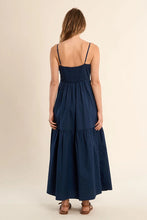 Load image into Gallery viewer, Bow Bustier Maxi Dress - Navy (Style: LA1938EE)
