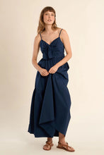 Load image into Gallery viewer, Bow Bustier Maxi Dress - Navy (Style: LA1938EE)

