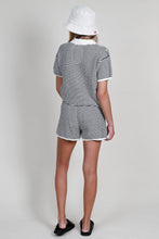 Load image into Gallery viewer, Comey Polo &amp; Kuro Knit Shorts Set - Cream/Blk
