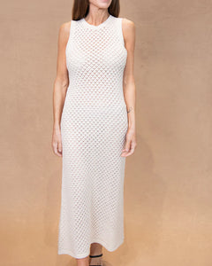 Juniper Crochet Dress - Cream