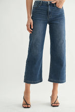 Load image into Gallery viewer, Blair Crop Sweat Jeans - Dark Denim (Style DP831-S)
