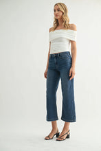 Load image into Gallery viewer, Blair Crop Sweat Jeans - Dark Denim (Style DP831-S)

