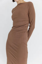 Load image into Gallery viewer, Avia Long SLeeve Knit Dress - Mocha
