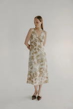 Load image into Gallery viewer, Meghan Midi Dress - Khaki Print
