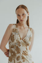 Load image into Gallery viewer, Meghan Midi Dress - Khaki Print
