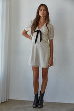 Load image into Gallery viewer, Dainty Collared Bow Mini Dress - Cream (L8821)
