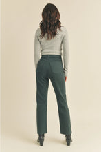 Load image into Gallery viewer, Luna Cut Off Cropped Straight Jeans - Dark Emerald
