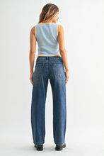 Load image into Gallery viewer, Blair Crop Sweat Jeans - Dark Denim (Style DP831-S)
