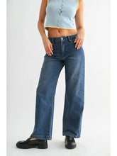 Load image into Gallery viewer, Blair Crop Sweat Jeans - Dark Denim (Style DP831-S)
