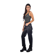 Load image into Gallery viewer, Davina Vegan Leather Criss Cross Top - Taupe (shown in blk)
