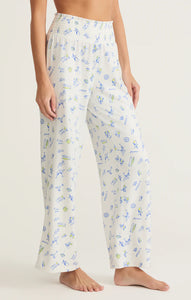 Dawn Citron Pants - White w/ Limoncello Print