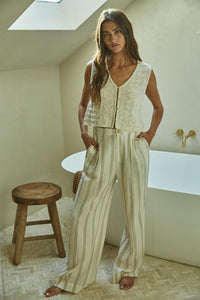 Dawson Sweater Vest - Cream (Style #W1525)