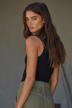 Load image into Gallery viewer, Dbl Layer Full Length Tank - Sangria - Black (S1187N)

