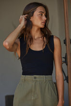 Load image into Gallery viewer, Dbl Layer Full Length Tank - Sangria - Black (S1187N)
