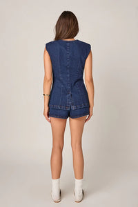 Denim Shorts - Dk Denim (Style #HN3874P)